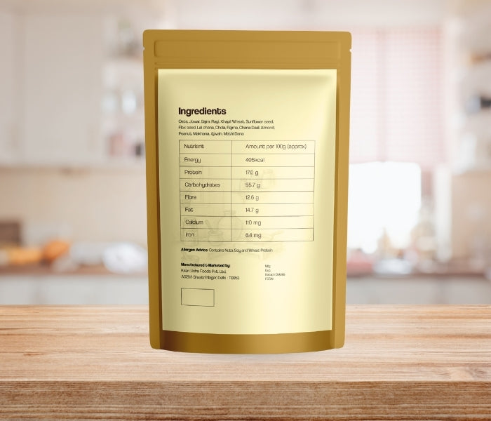 Ingredients of Diabetes Friendly Aata